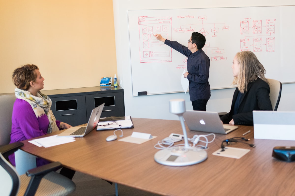 IT consulting professionals at work